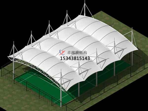 阜陽籃球場膜結構罩棚【設計施工】