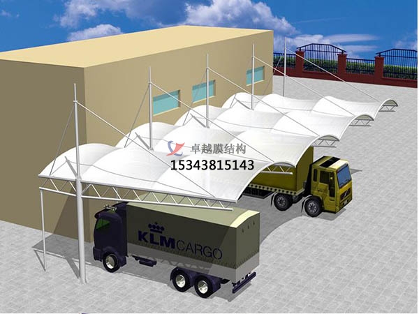 伽師膜結構停車棚【遮陽棚廠家】生產設計